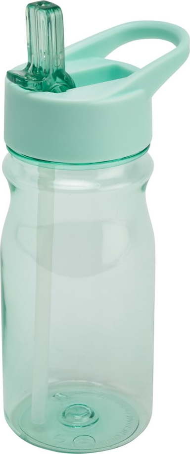 Zelenomodrá lahev s víkem a brčkem Addis Bottle Blue Haze