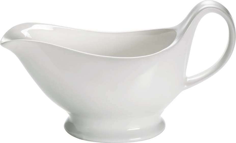 Bílá porcelánová nálevka na omáčku Maxwell & Williams Basic