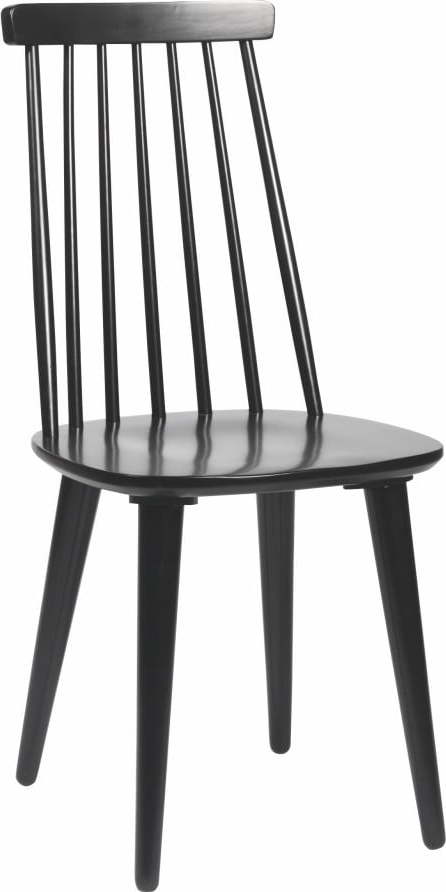 Černá jídelní židle ze dřeva kaučukovníku Rowico Lotta Rowico