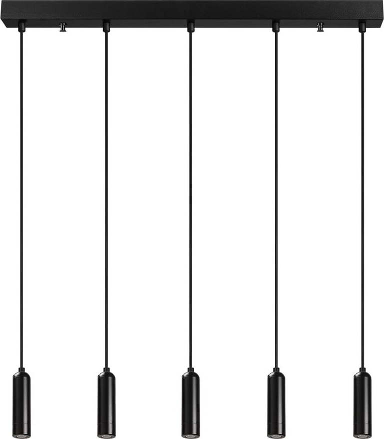 Černé závěsné svítidlo pro 5 žárovek Opviq lights Uğur Opviq lights