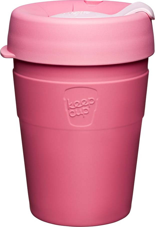 Růžový cestovní hrnek s víčkem KeepCup Saskatoon Thermal
