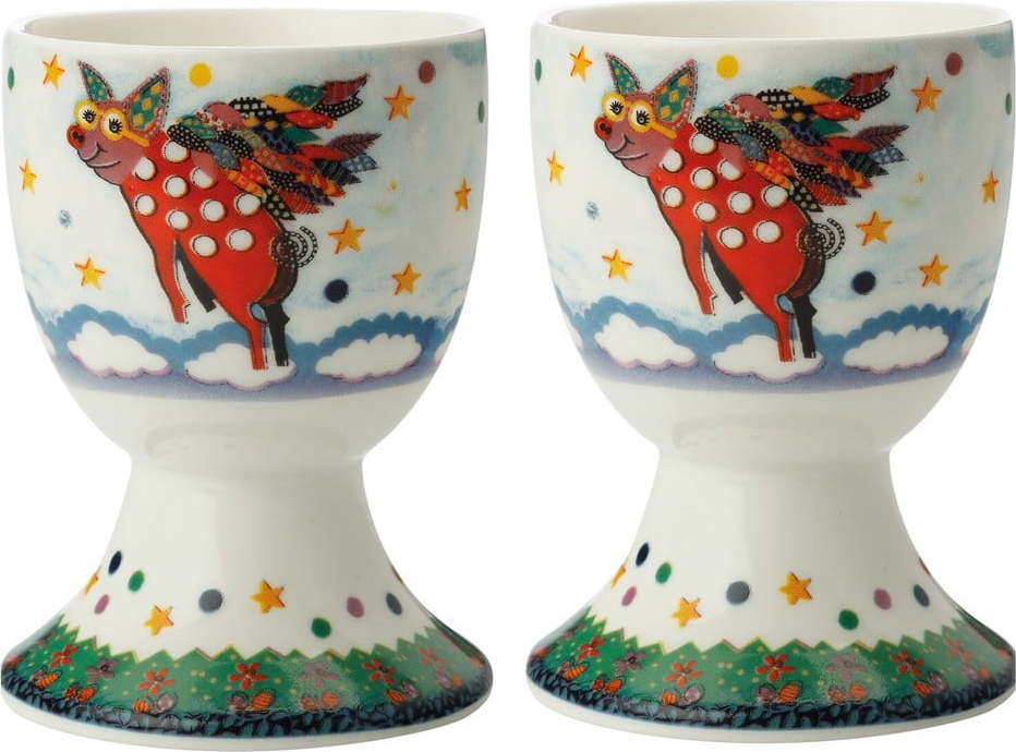 Sada 2 porcelánových kalíšků na vejce Maxwell & Williams Pigasus Maxwell & Williams