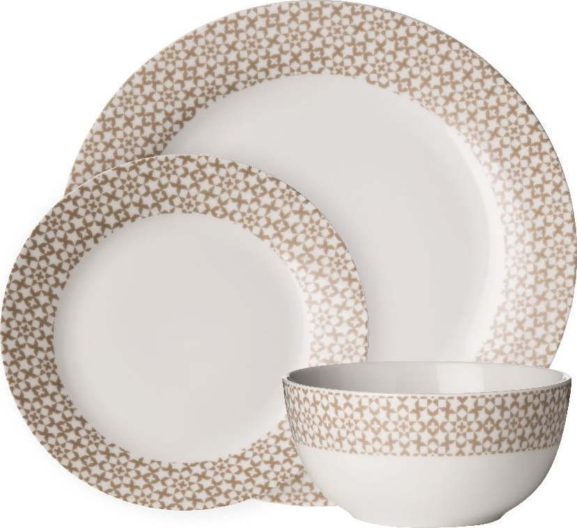 Set 12 ks porcelánového nádobí Premier Housewares Casablanca Premier Housewares