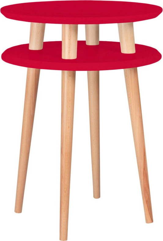 Červený odkládací stolek Ragaba Ufo