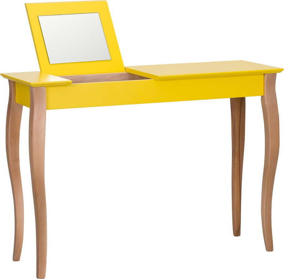 Žlutý toaletní stolek se zrcadlem Ragaba Dressing Table