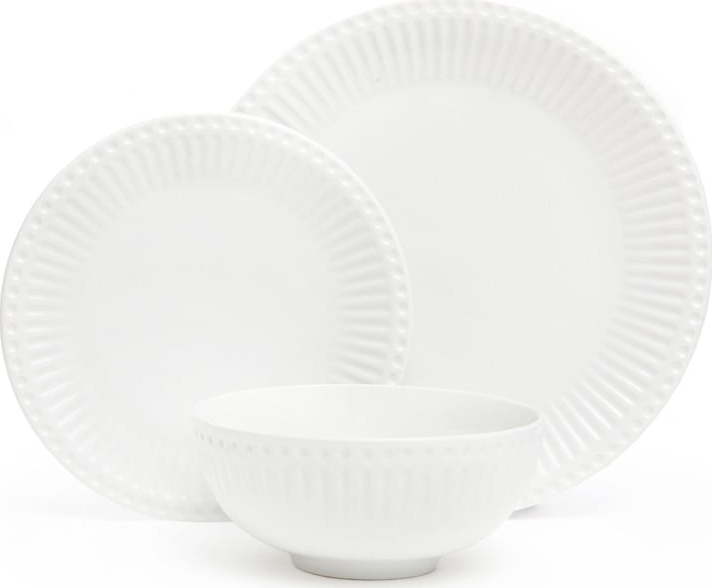 6dílná sada bílého porcelánového nádobí Bonami Essentials Purita Bonami Essentials