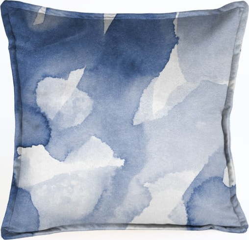 Modrý dekorativní povlak na polštář Velvet Atelier Sky
