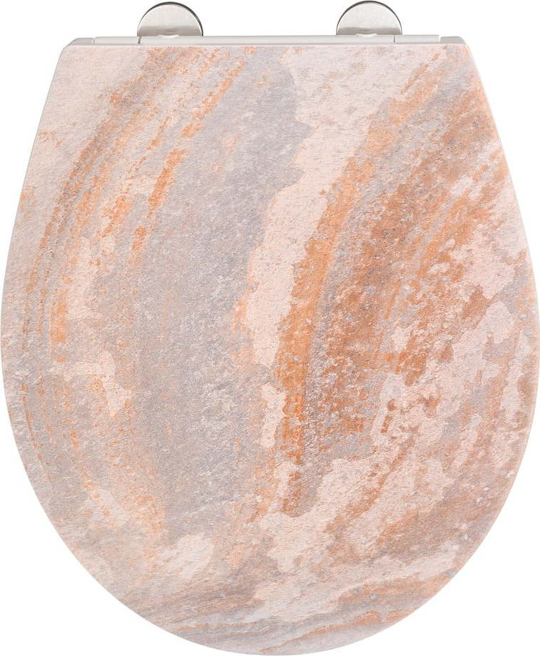 Světle růžové záchodové prkénko se snadným zavíráním Wenko Canyon