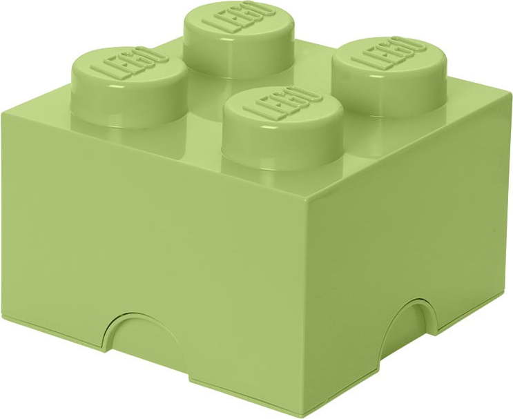 Světle zelený úložný box čtverec LEGO® LEGO