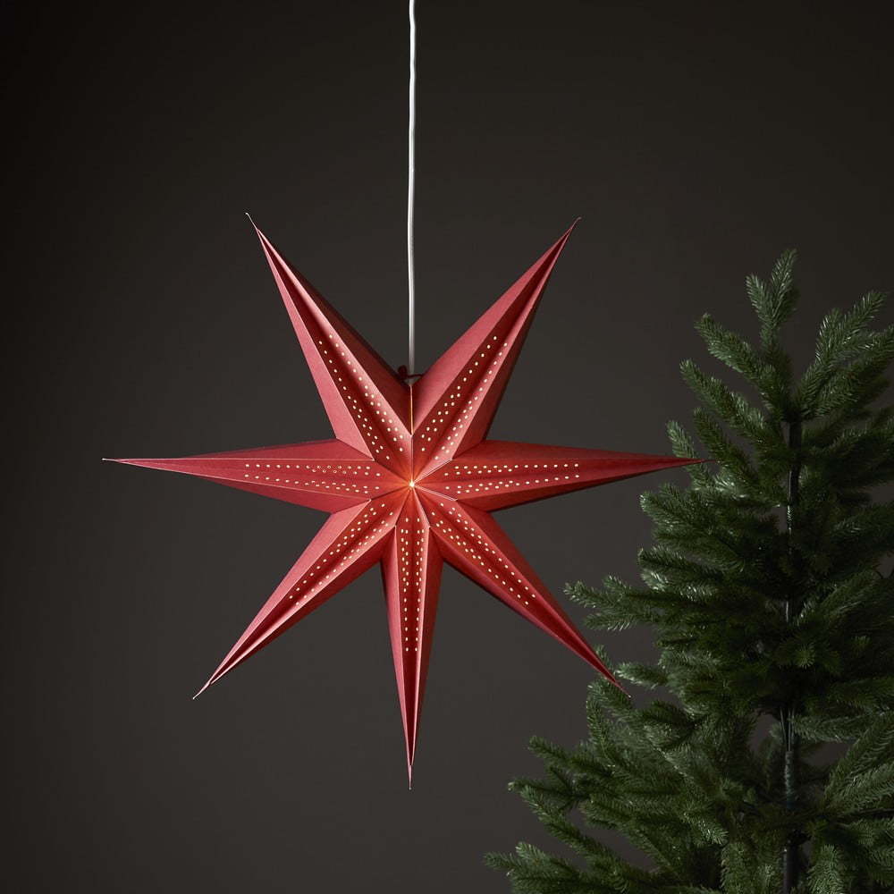 Červená vánoční světelná dekorace ø 60 cm Point - Star Trading Star Trading