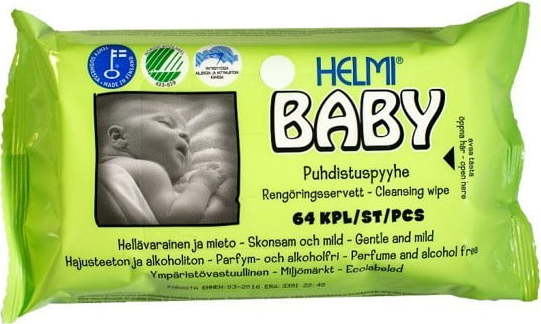 Dětské vlhčené ubrousky Helmi Baby