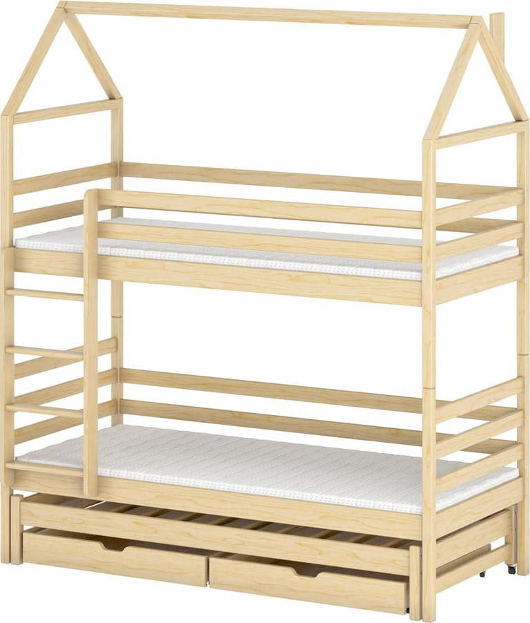 Domečková/patrová dětská postel s úložným prostorem 70x160 cm Dalia - Lano Meble Lano Meble