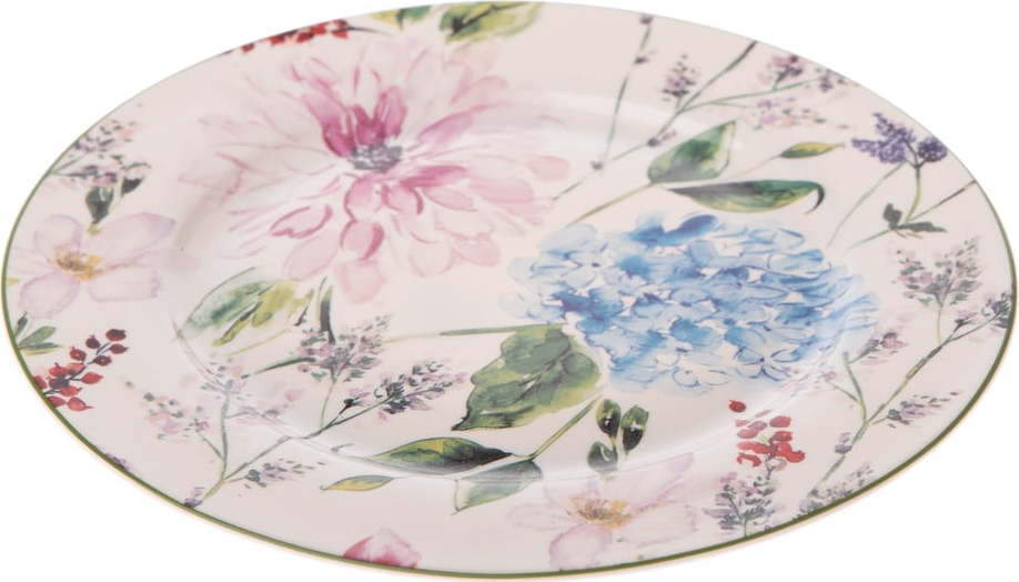 Porcelánový dezertní talíř Dakls Flower Garden