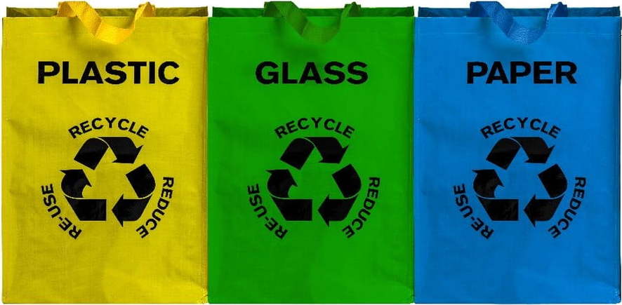 Sada 3 tašek na tříděný odpad Premier Housewares Eco