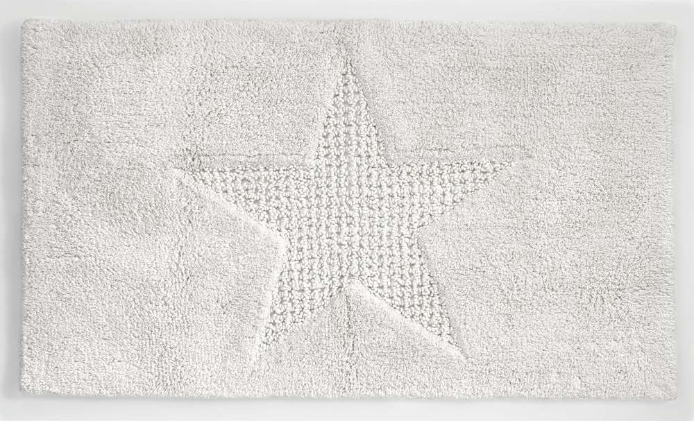 Bílá bavlněná koupelnová předložka Kela Lindano