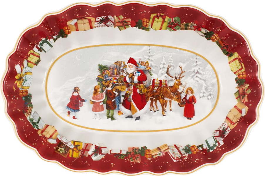 Porcelánový servírovací talíř s vánočním motivem Villeroy & Boch
