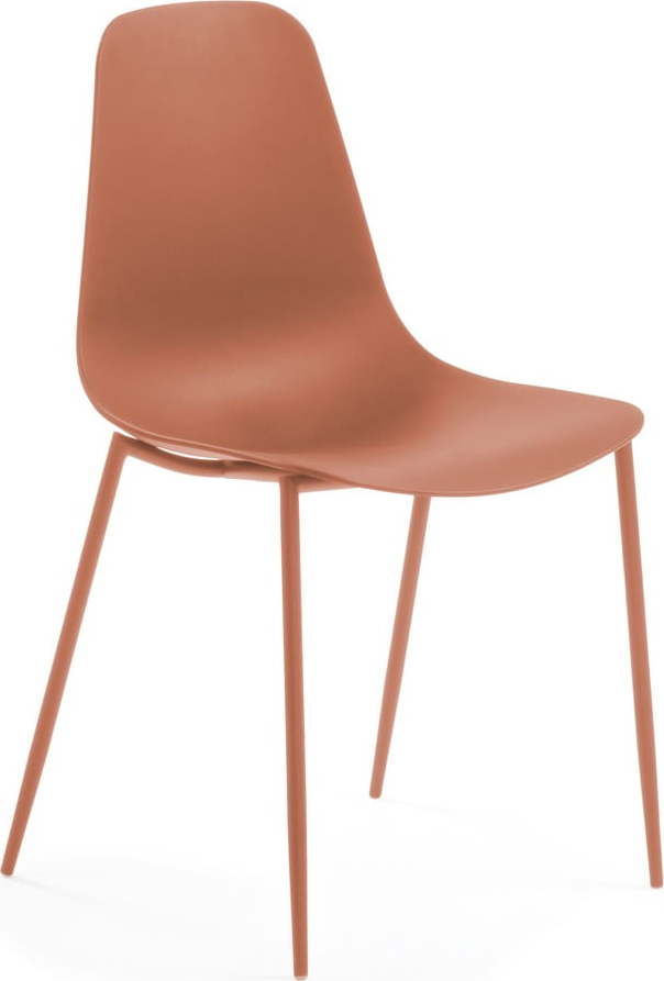 Tmavě oranžová jídelní židle Kave Home Wassu Kave Home