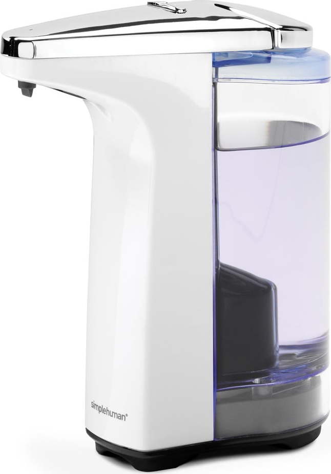 Bílý automatický plastový dávkovač mýdla 237 ml - simplehuman Simplehuman