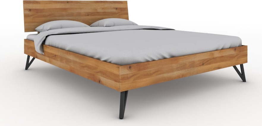 Dvoulůžková postel z dubového dřeva 140x200 cm Golo 2 - The Beds The Beds