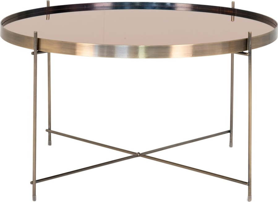 Kulatý konferenční stolek ve zlaté barvě ø 70 cm Venezia - House Nordic House Nordic