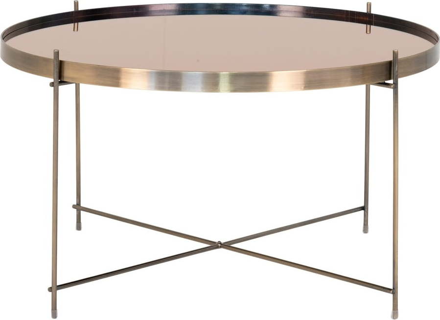 Kulatý konferenční stolek ve zlaté barvě ø 70 cm Venezia - House Nordic House Nordic