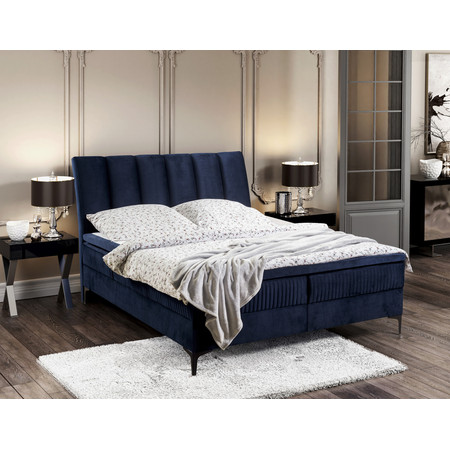 Čalouněná postel ALABAMA rozměr 140x200 cm Modrá KOLA