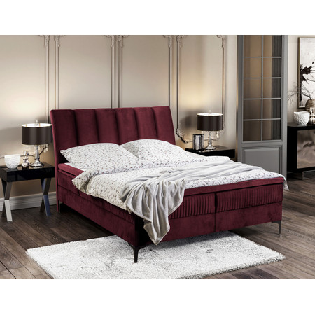 Čalouněná postel ALABAMA rozměr 160x200 cm Červená KOLA
