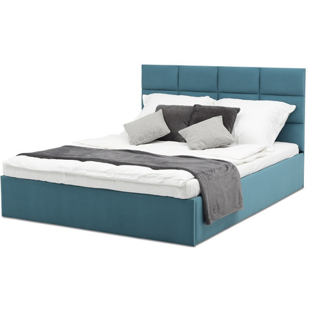 Čalouněná postel TORES s pěnovou matrací rozměr 180x200 cm Granátová Signal-nabytek
