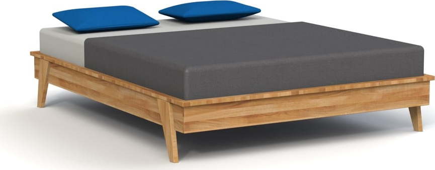 Dvoulůžková postel z dubového dřeva 140x200 cm Retro - The Beds The Beds