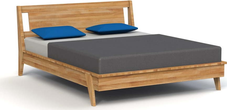 Dvoulůžková postel z dubového dřeva 160x200 cm Retro 2 - The Beds The Beds