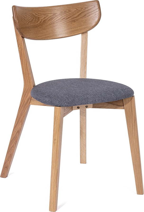 Jídelní židle z dubového dřeva s šedým sedákem Arch - Bonami Essentials Bonami Essentials