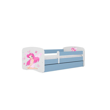 Dětská postel bez úložného prostoru Babydream 70x140 cm - víla Bílá + modrá Bez matrace Signal-nabytek