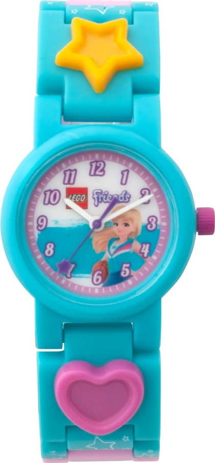 Světle modré hodinky LEGO® Friends Stephanie LEGO