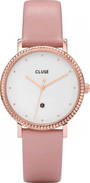 Dámské hodinky s růžovým koženým řemínkem Cluse Le Couronnement CLUSE