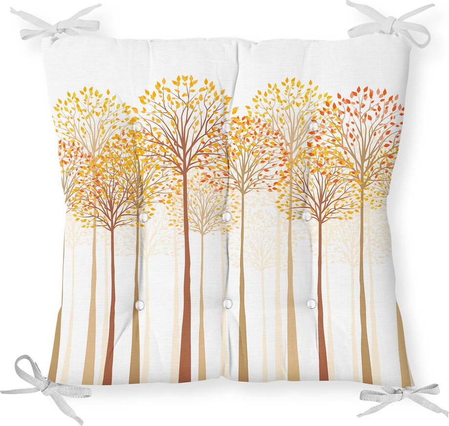 Podsedák na židli Minimalist Cushion Covers Gold Trees