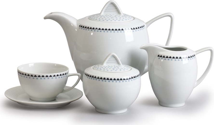 Porcelánová sada na čaj s trojúhelníčky Thun Lea THUN