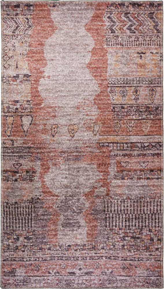 Světle červený pratelný koberec 80x50 cm - Vitaus Vitaus