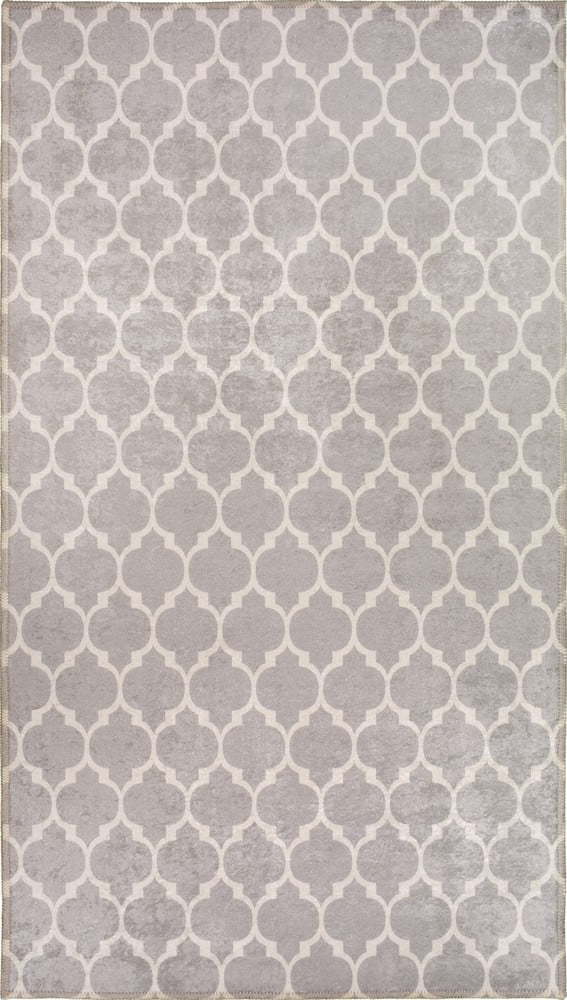 Světle šedo-krémový pratelný koberec 150x80 cm - Vitaus Vitaus