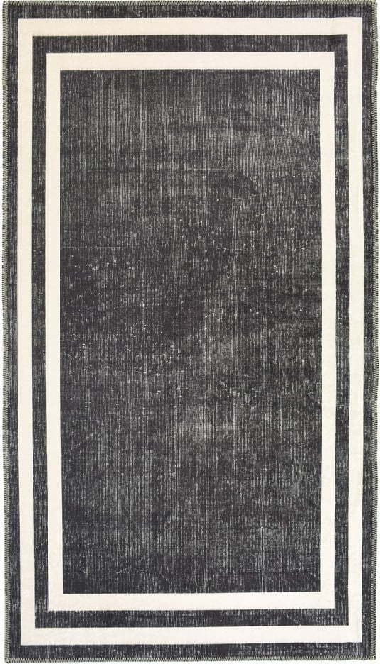 Bílo-šedý pratelný koberec běhoun 200x80 cm - Vitaus Vitaus