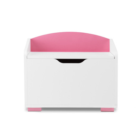 Box PABIS - bílá/růžová SG-nábytek
