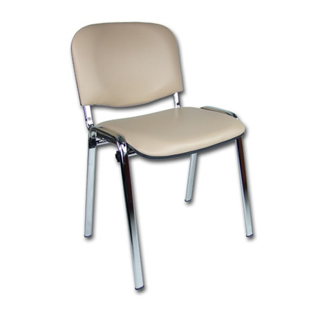 Konferenční židle ISO eko-kůže CHROM Béžová D9 EKO Mazur