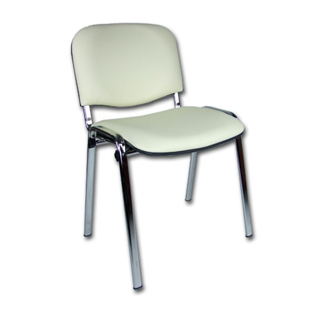 Konferenční židle ISO eko-kůže CHROM Latté  D11 EKO Mazur