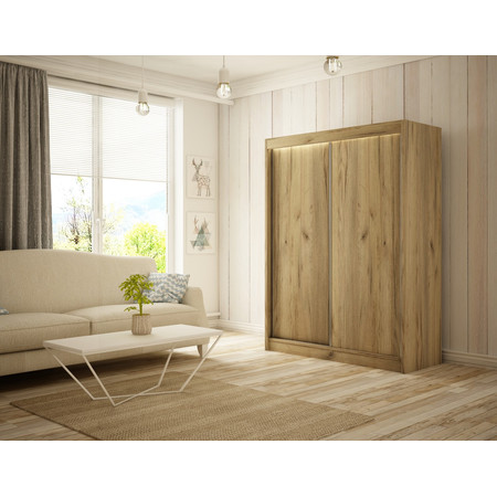 Kvalitní Šatní Skříň Bergo 150 cm Dub craft Furniture