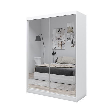 Kvalitní Šatní Skříň Debora 160 cm Bílá Furniture