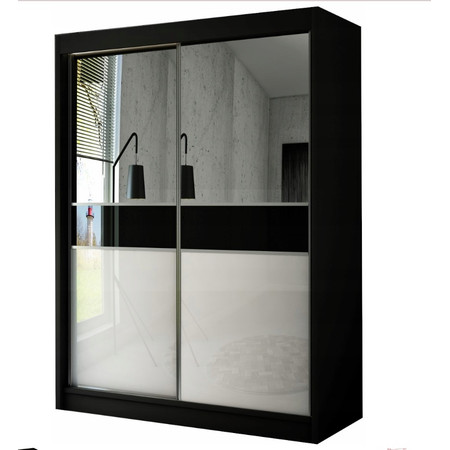 Kvalitní Šatní Skříň Tito 120 cm Vanilka Bílý mat Furniture