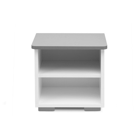 Noční stolek PABIS-bílá/šedá SG-nábytek