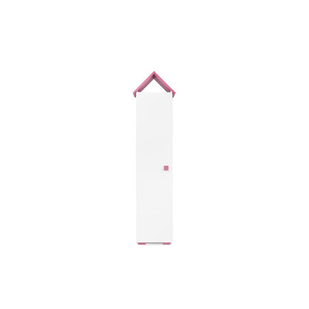 Skříň PABIS -bílá/růžová SG-nábytek