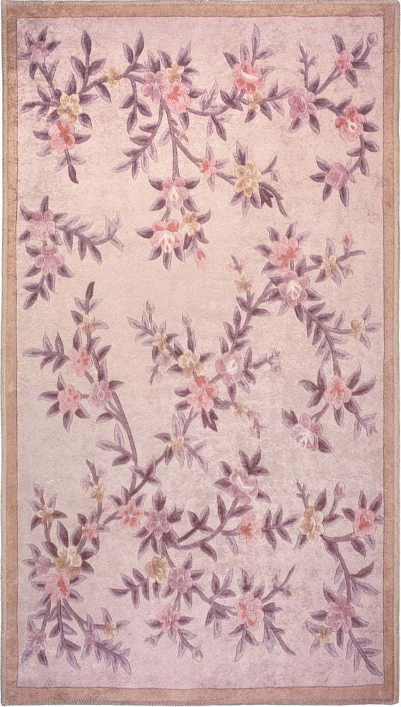Světle růžový pratelný koberec 80x50 cm - Vitaus Vitaus