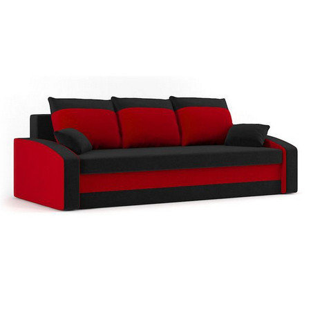 Velká rozkládací pohovka HEWLET MODEL 2 Černá/červená SG-nábytek