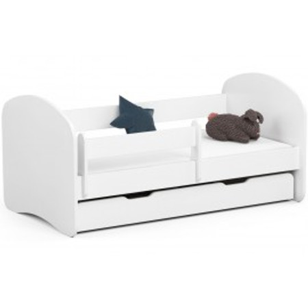Dětská postel SMILE 180x90 cm - bílá Akord
